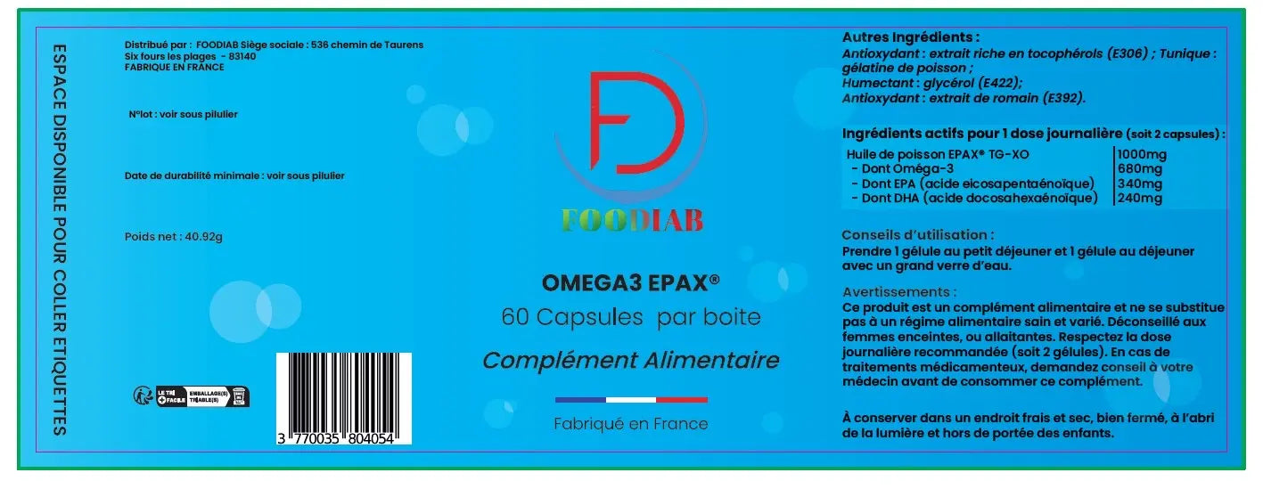 Oméga 3 EPAX® Foodiab